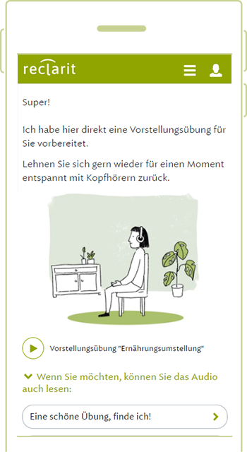 Screenshot Vorstellungsübung.